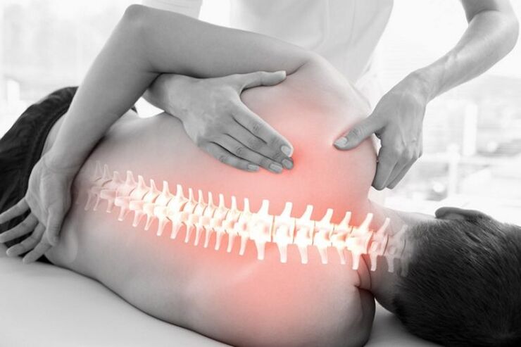Manual therapy for osteochondrosis of the chest